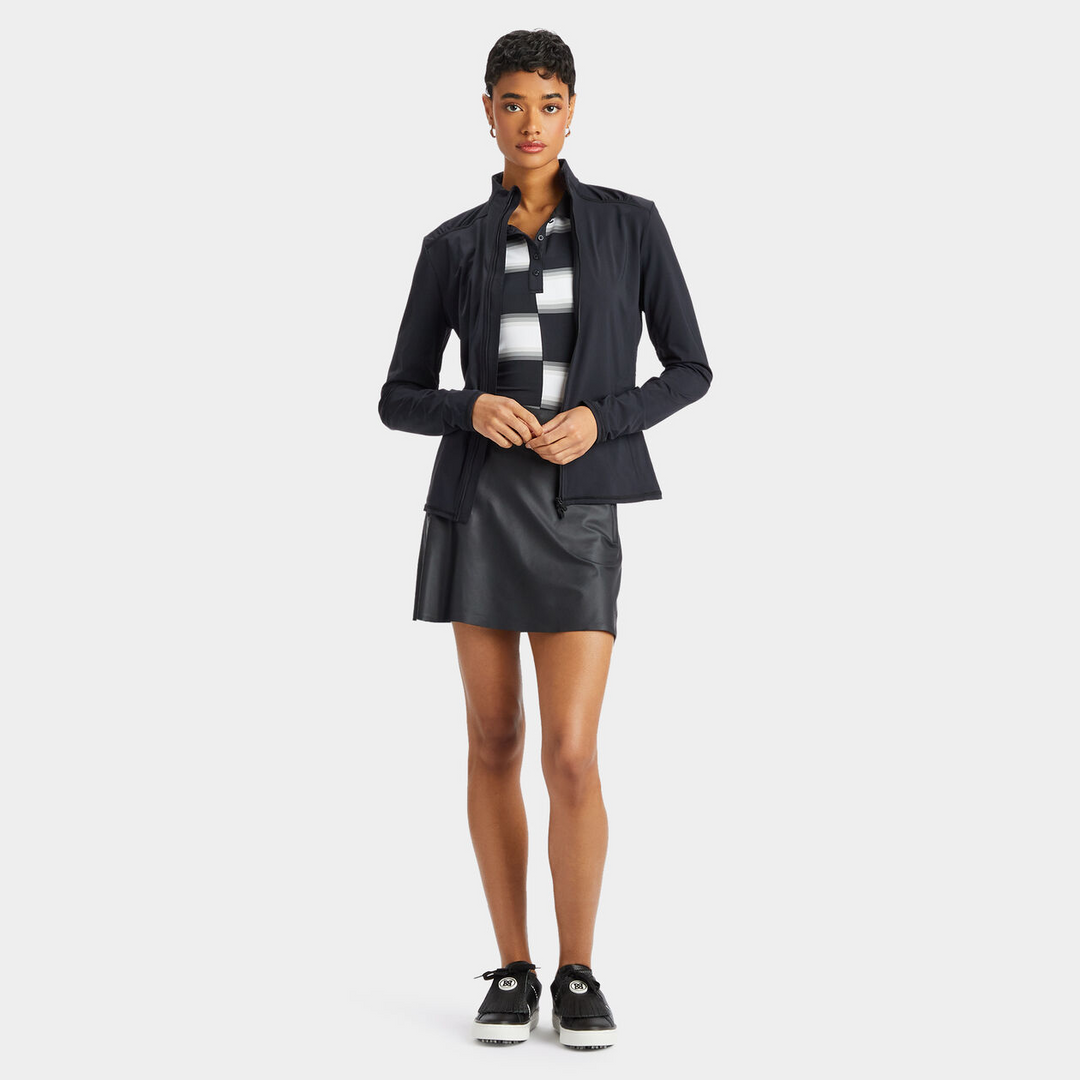 G/FORE WOMEN'S FEATHERWEIGHT FULL ZIP JACKET - ONYX