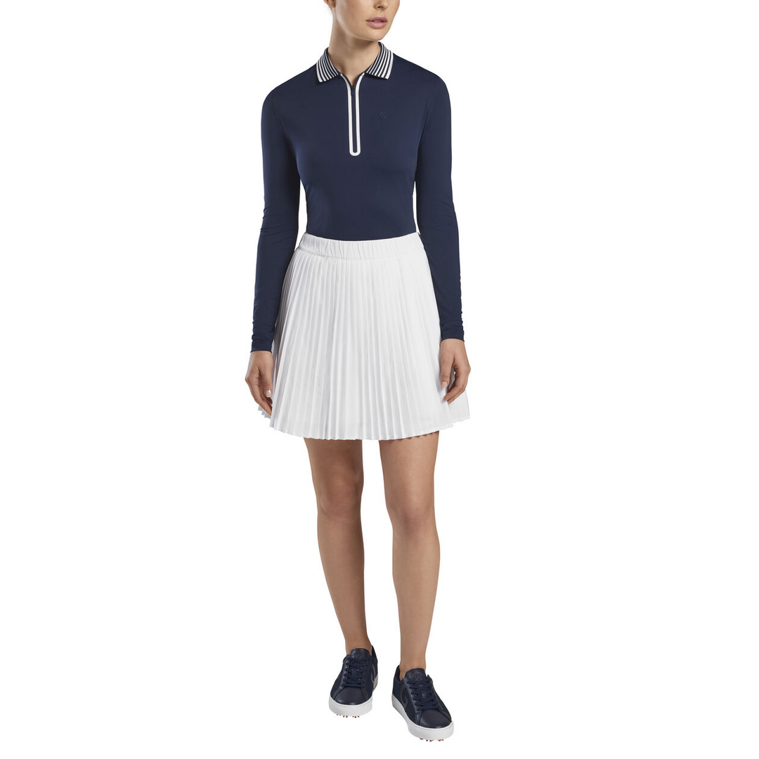 G/Fore Womens Pleated 16" Skort  - SNOW