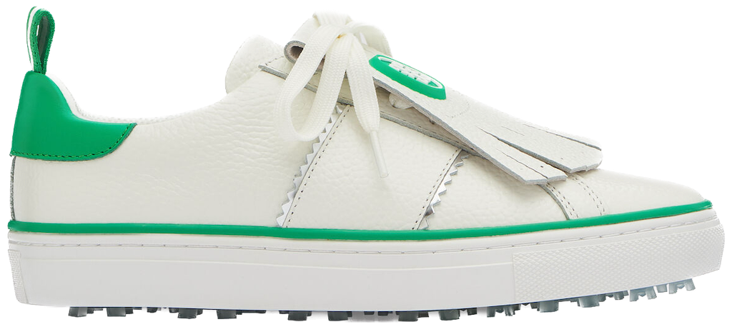 G/FORE WOMEN'S DISRUPTOR KILTIE GOLF SHOE - SNOW / CLOVER