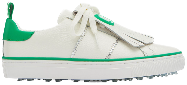 G/FORE WOMEN'S DISRUPTOR KILTIE GOLF SHOE - SNOW / CLOVER