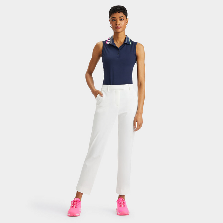 G/FORE WOMEN'S TUX SHADOW STRETCH STRAIGHT LEG TROUSER - SNOW