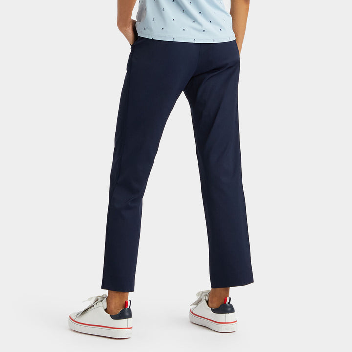 G/FORE WOMEN'S LUXE 4 WAY TWILL STRETCH STRAIGHT LEG TROUSER - TWILIGHT