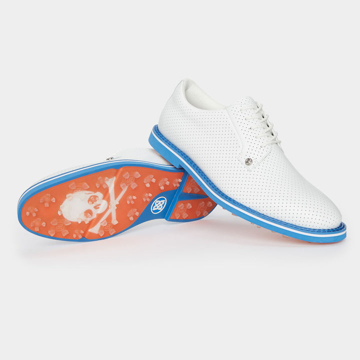G/Fore MEN'S GALLIVANTER PERFORATED LEATHER GOLF SHOE - CERULEAN - Golf Anything Canada