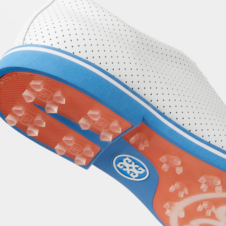 G/Fore MEN'S GALLIVANTER PERFORATED LEATHER GOLF SHOE - CERULEAN - Golf Anything Canada