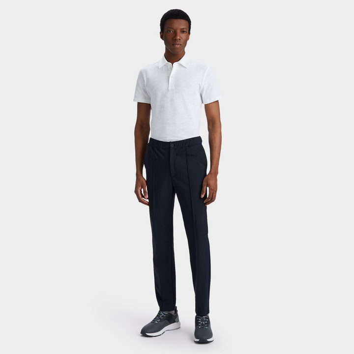 G/FORE MEN'S CLUBHOUSE SLUB COTTON POLO  - SNOW