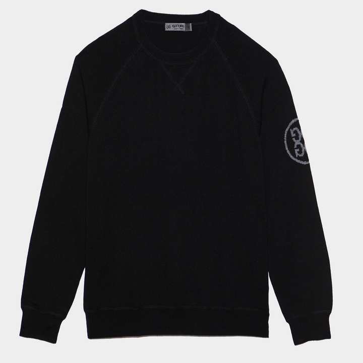 G/FORE MEN'S MERINO WOOL CREWNECK SWEATER - ONYX