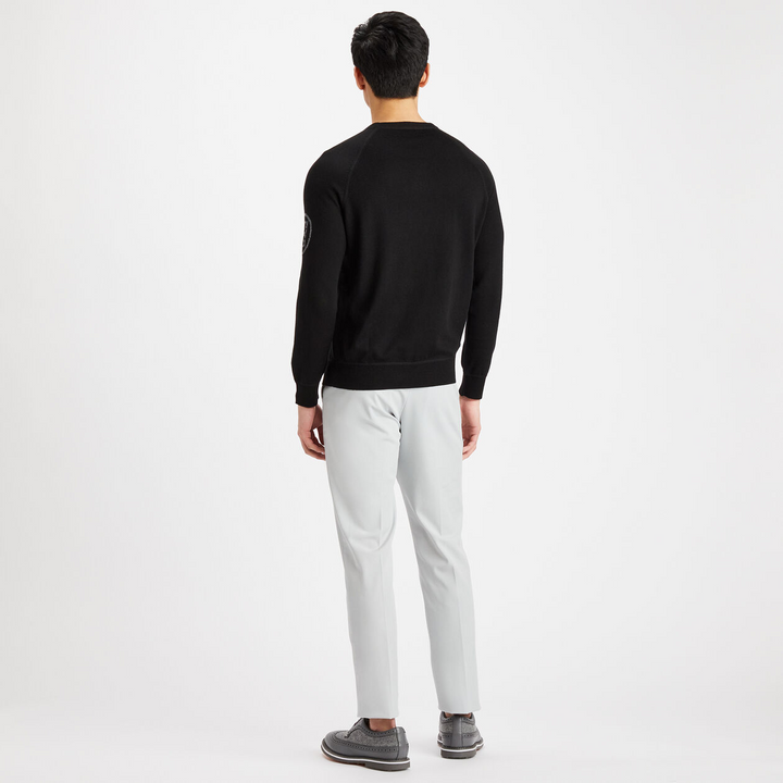 G/FORE MEN'S MERINO WOOL CREWNECK SWEATER - ONYX
