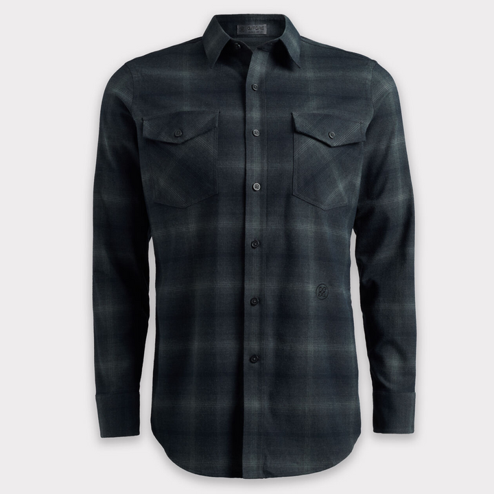 G/FORE MENS WOOLEN OVERSHIRT -ONYX