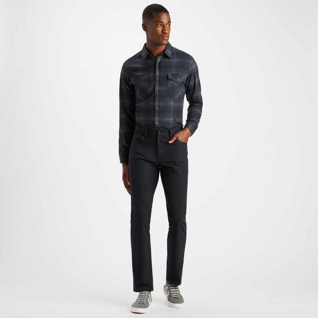 G/FORE MENS WOOLEN OVERSHIRT -ONYX