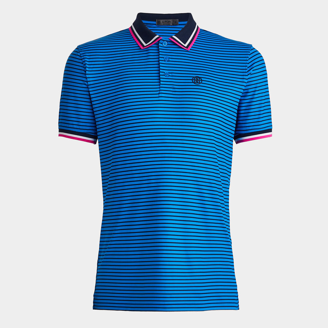 G/Fore Mens Skull & T's 3D Banded Sleeve Tech Jersey Polo - RACER - Golf Anything Canada