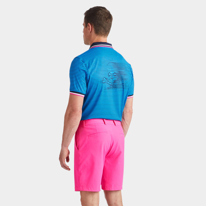 G/Fore Mens Skull & T's 3D Banded Sleeve Tech Jersey Polo - RACER - Golf Anything Canada