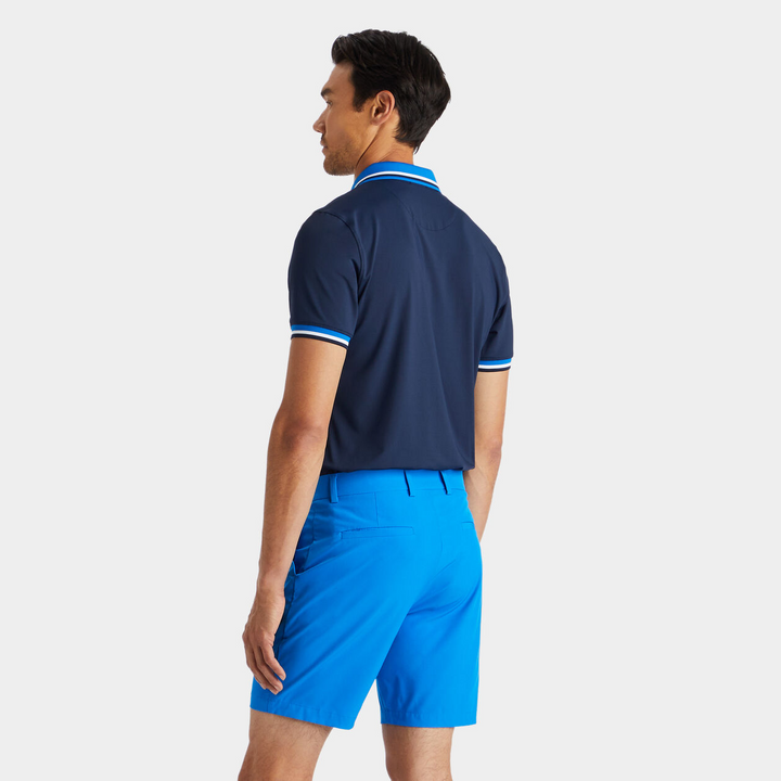 G/FORE MEN'S TUX TECH JERSEY BANDED SLEEVE POLO - TWILIGHT