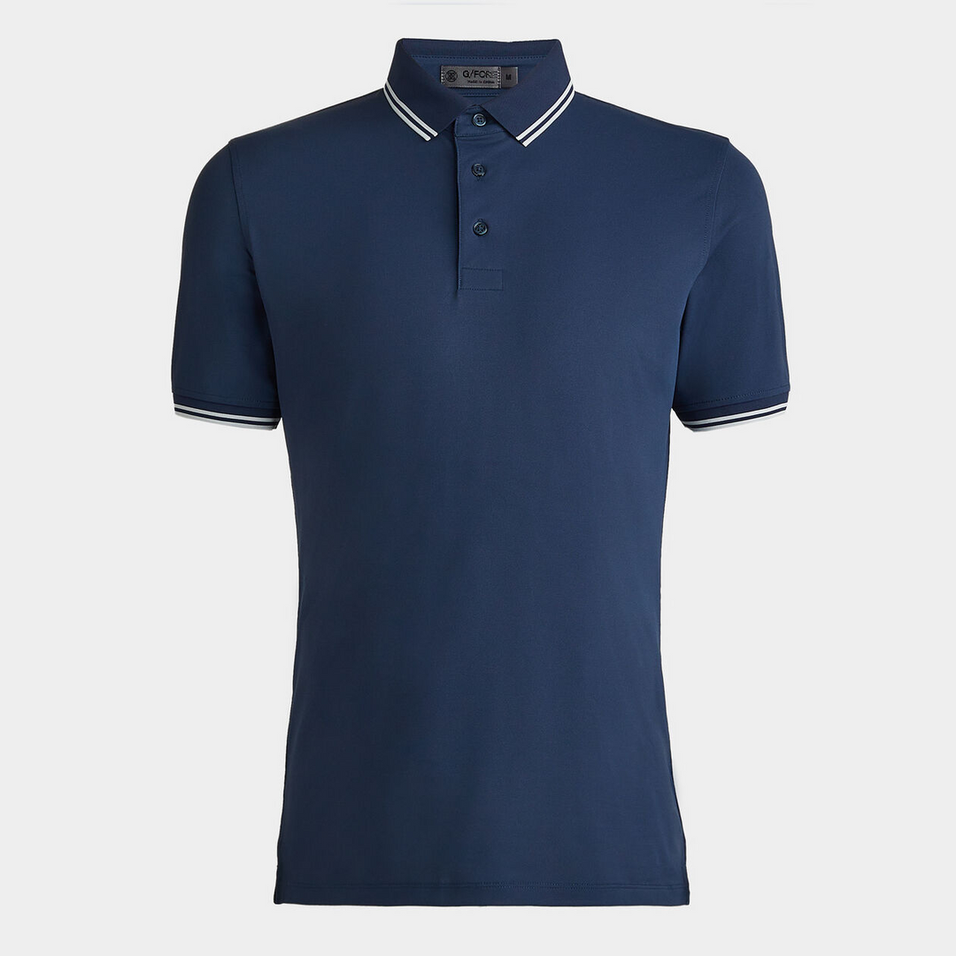 G/FORE MEN'S TECH PIQUE BANDED SLEEVE POLO - INK