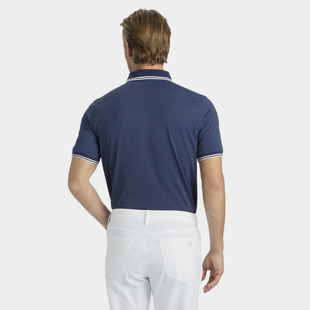G/FORE MEN'S TECH PIQUE BANDED SLEEVE POLO - INK