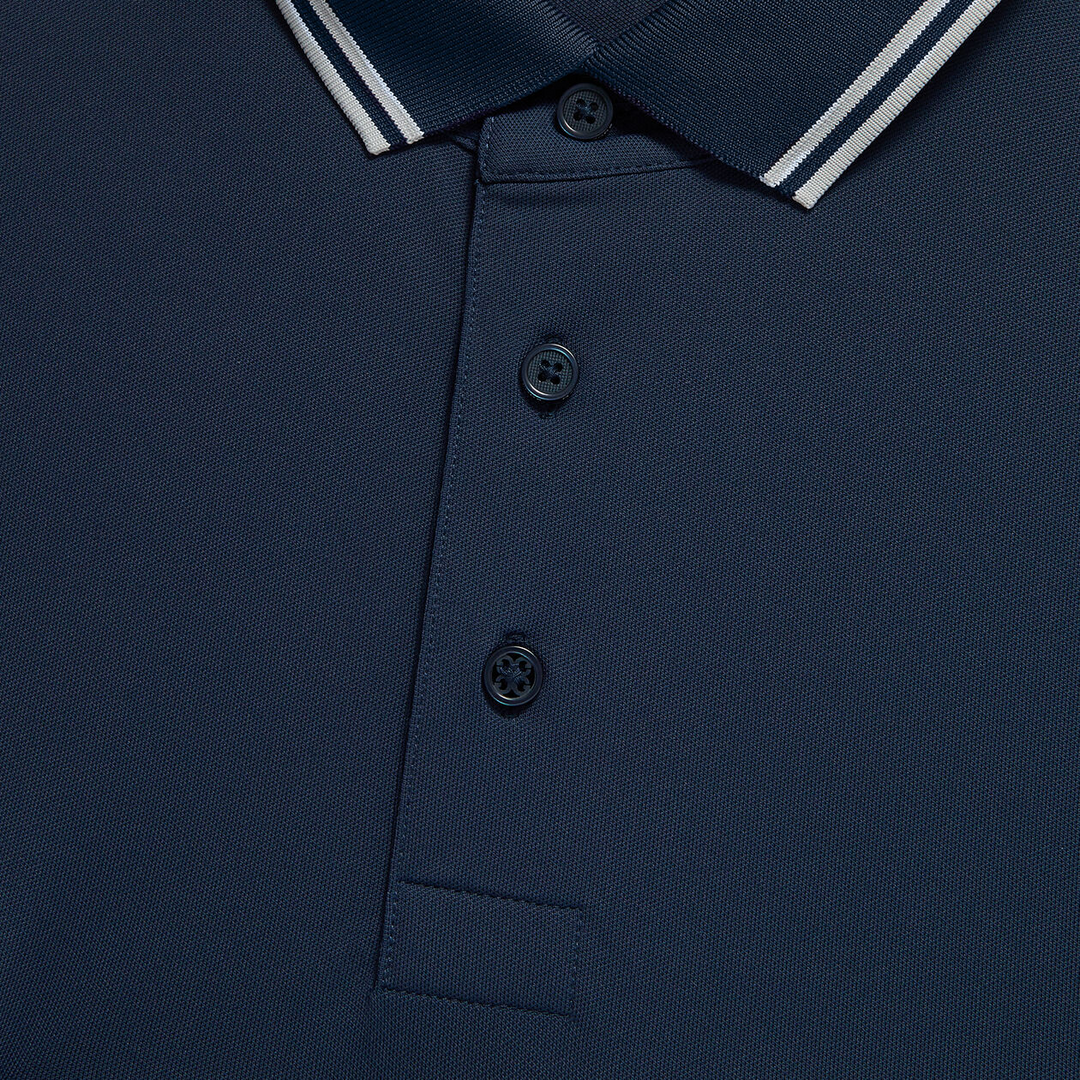 G/FORE MEN'S TECH PIQUE BANDED SLEEVE POLO - INK