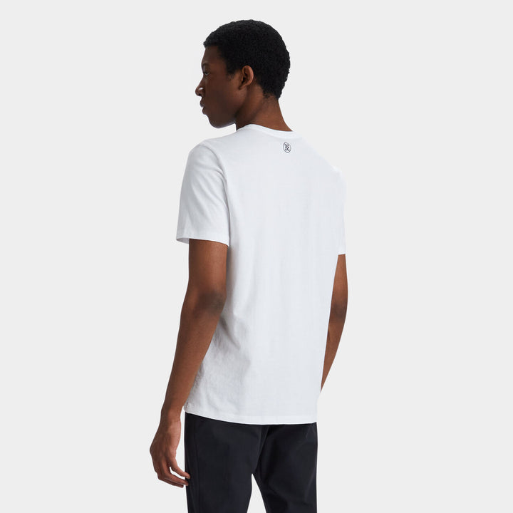 G/Fore Mens Hello My Name Is Cotton Tee - SNOW - Golf Anything Canada