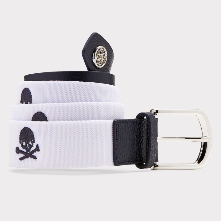 G/FORE MEN'S LTD EDITION KILLER SKULL & T'S BELT - SNOW