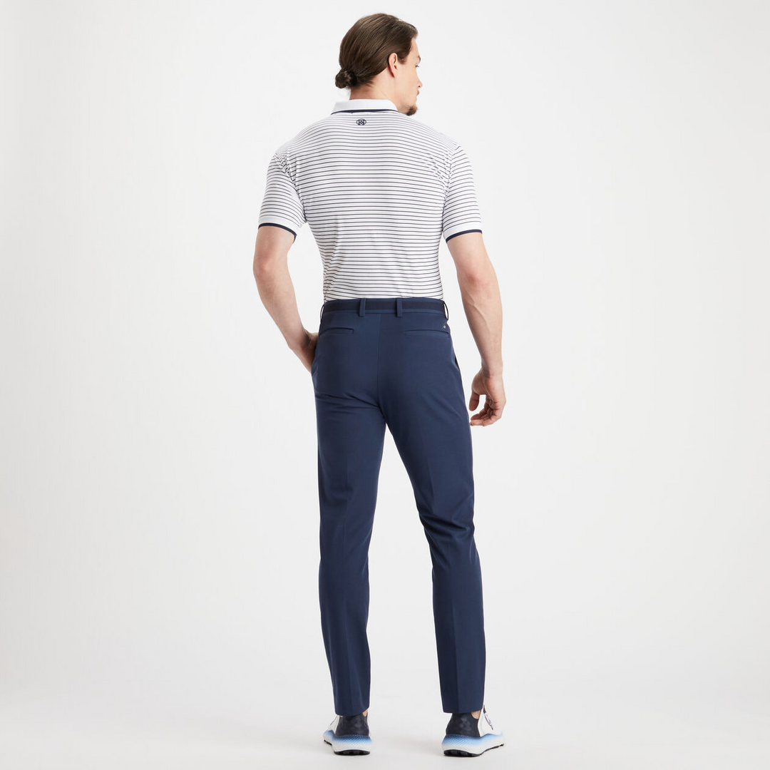 G/FORE MEN'S PIQUE STRIPE POLO - SNOW