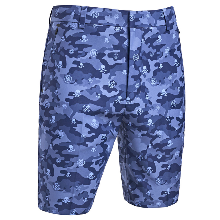 G/FORE MEN'S ICON CAMO SKULL & T'S TECH STRETCH SHORT - DANUBE