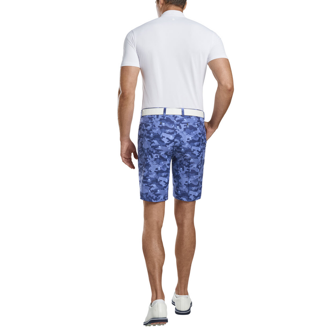 G/FORE MEN'S ICON CAMO SKULL & T'S TECH STRETCH SHORT - DANUBE