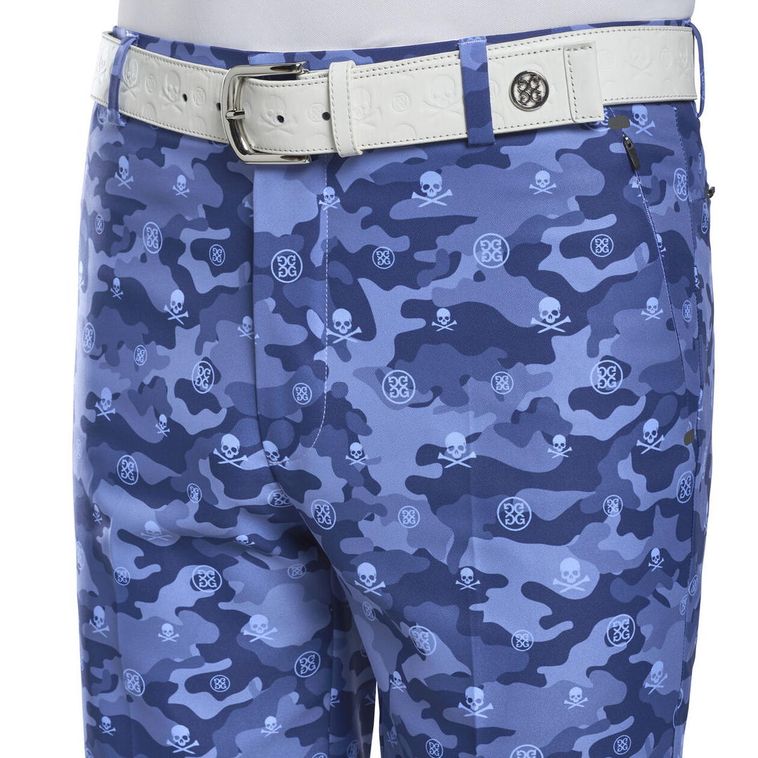 G/FORE MEN'S ICON CAMO SKULL & T'S TECH STRETCH SHORT - DANUBE
