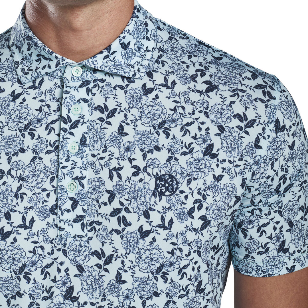 G/FORE MEN'S LTD EDITION GARDEN FLORAL POLO - CAPRI