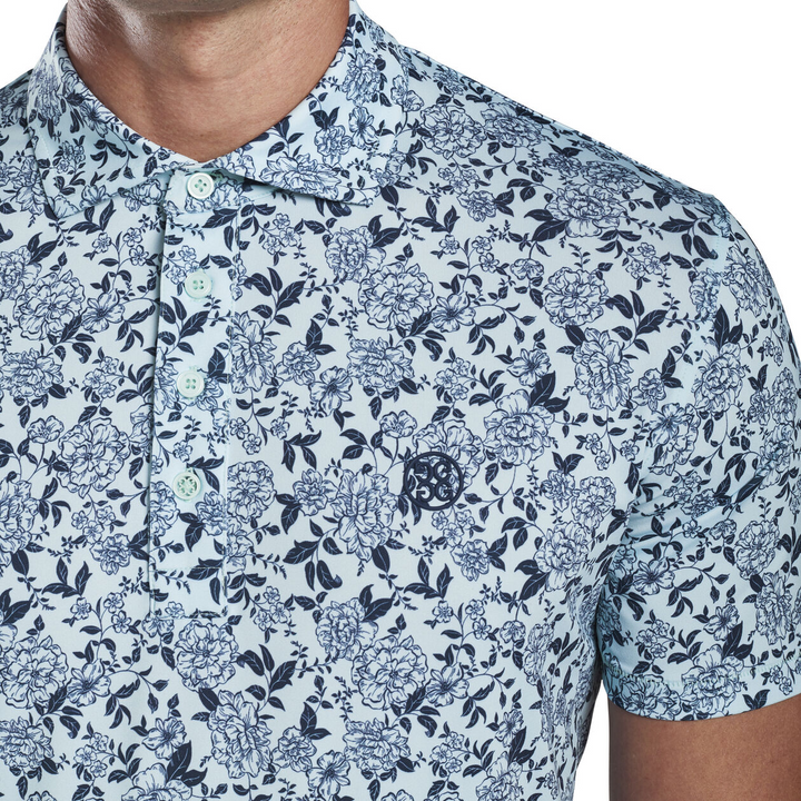 G/FORE MEN'S LTD EDITION GARDEN FLORAL POLO - CAPRI