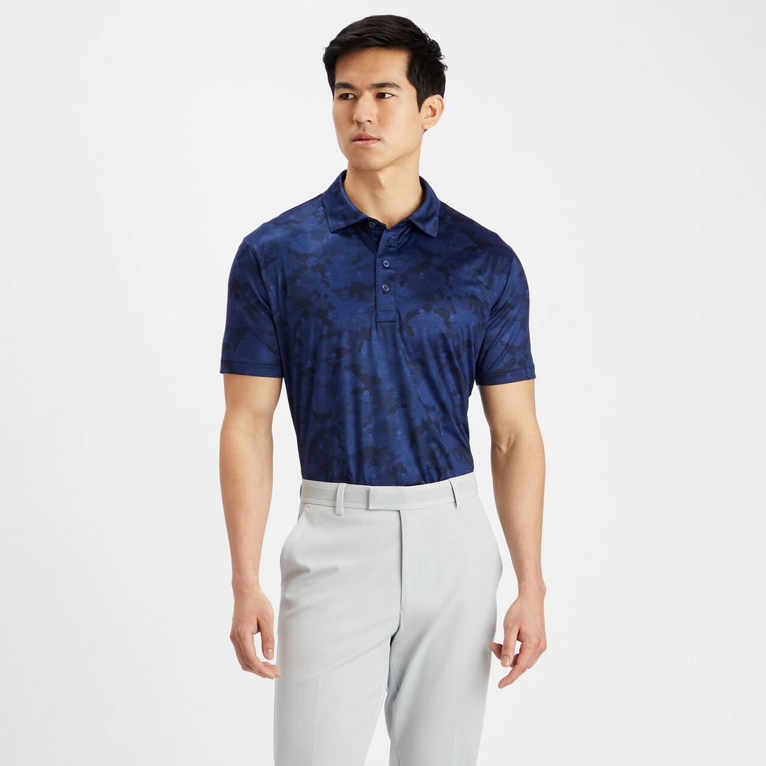 G/FORE MEN'S LTD EDTION ICON CAMO PRINTED POLO - BLUEPRINT