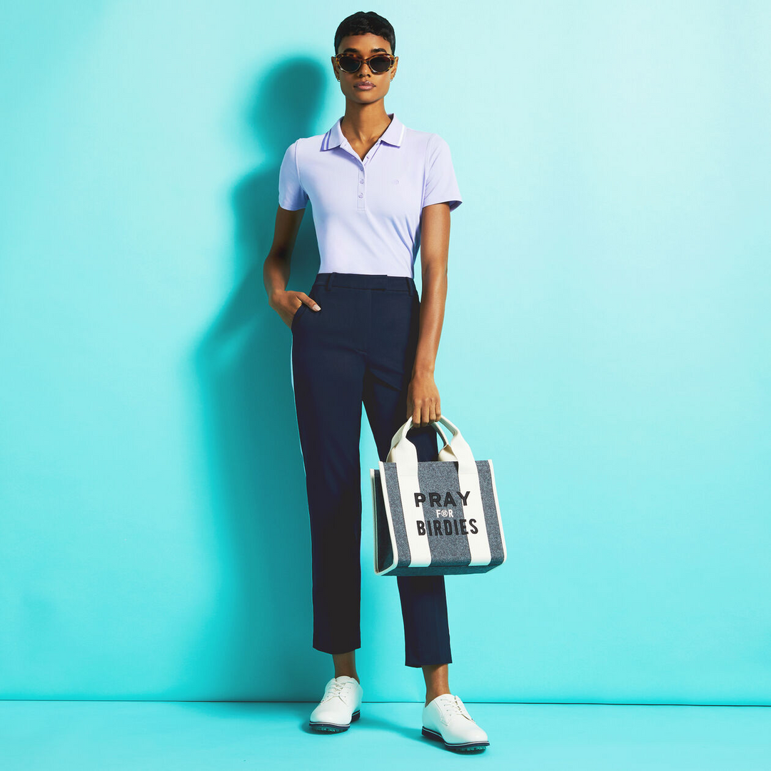 G/FORE WOMEN'S STRETCH PERFORMANCE TWILL STRAIGHT LEG TROUSER - TWILIGHT