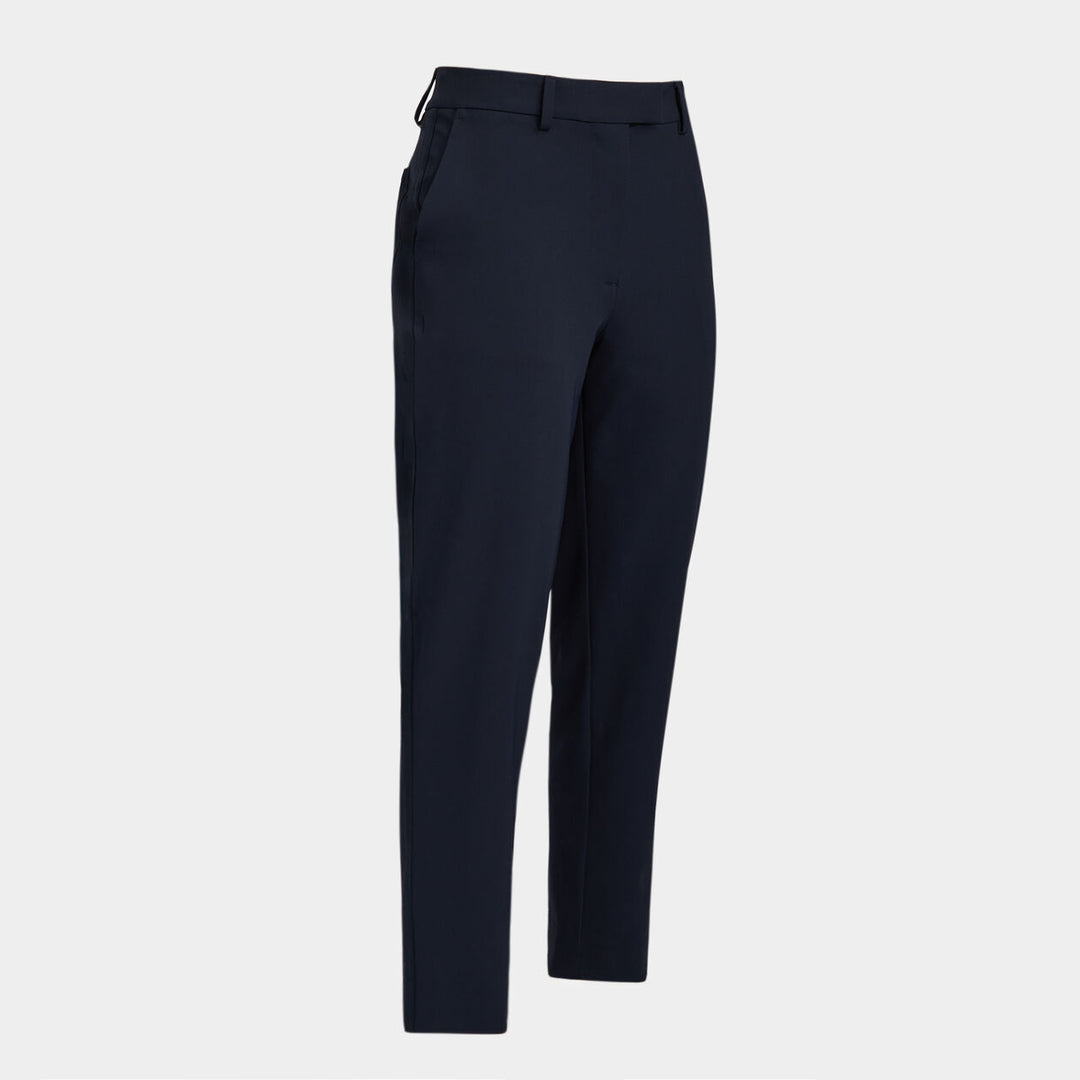 G/FORE WOMEN'S STRETCH PERFORMANCE TWILL MID RISE STRAIGHT LEG TROUSER - TWILIGHT