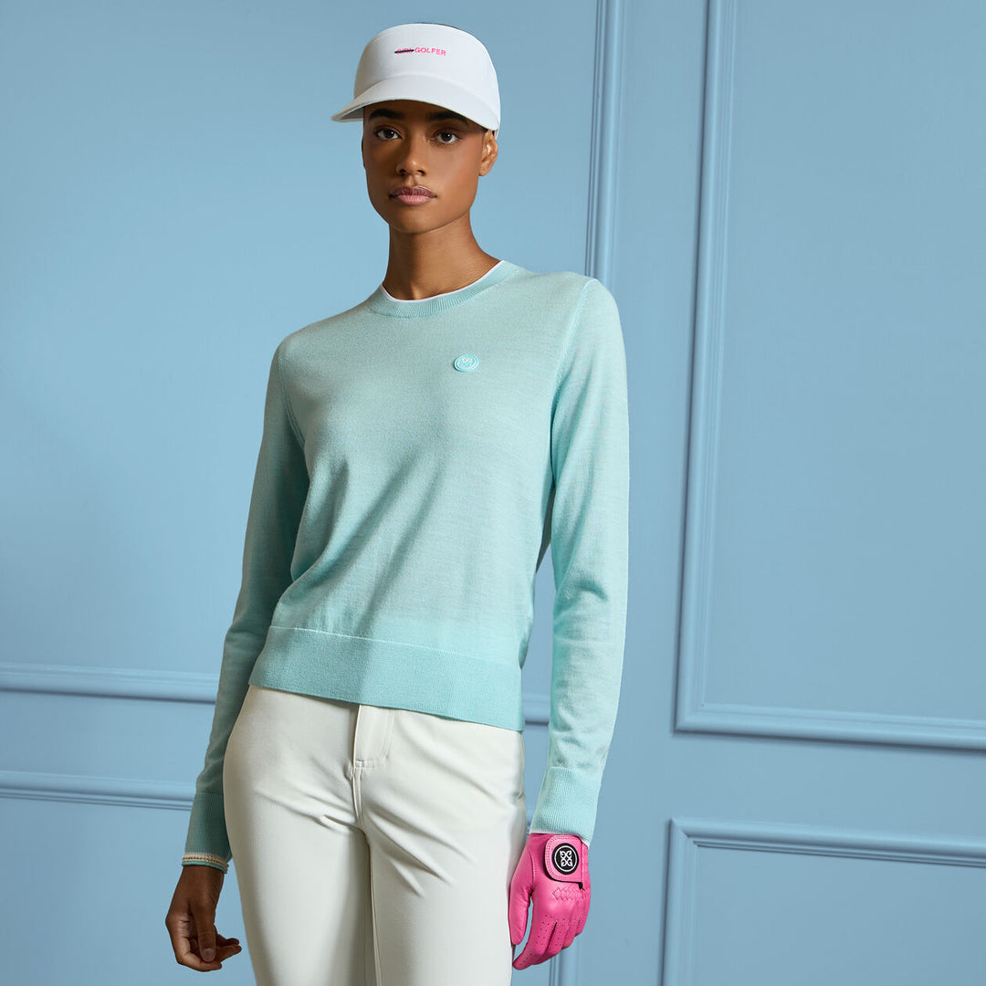 G/FORE WOMEN'S TOUR 5 POCKET WARP KNIT PANT - CHALK WHITE