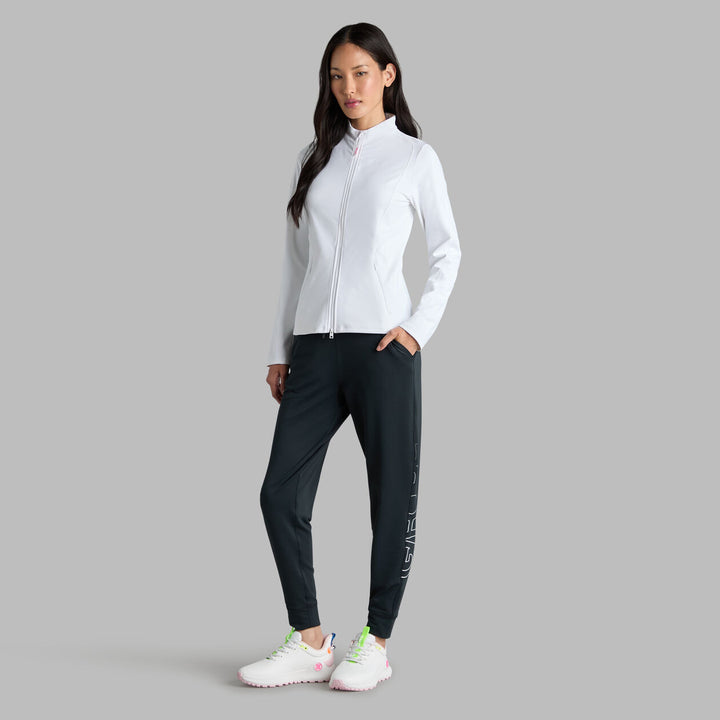 G/FORE WOMEN'S BRUSHED BACK TECH TERRY JOGGER - ONYX