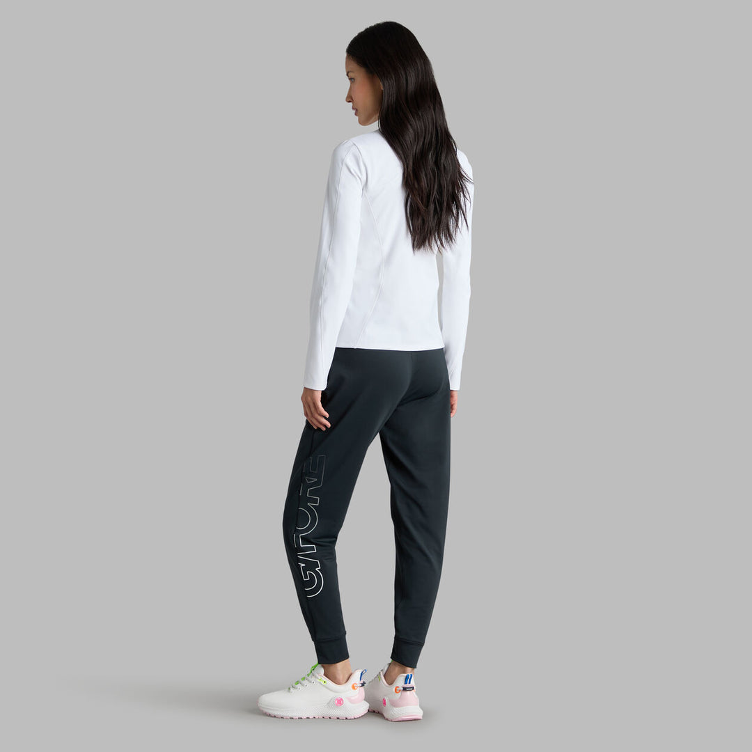 G/FORE WOMEN'S BRUSHED BACK TECH TERRY JOGGER - ONYX