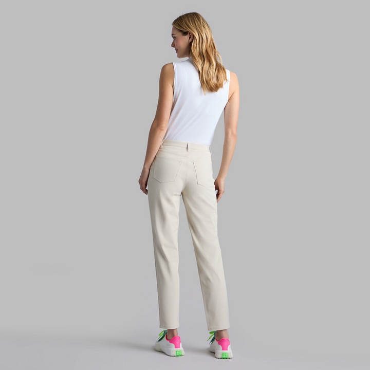 G/FORE WOMEN'S TOUR 5 POCKET WARP KNIT PANT - STONE
