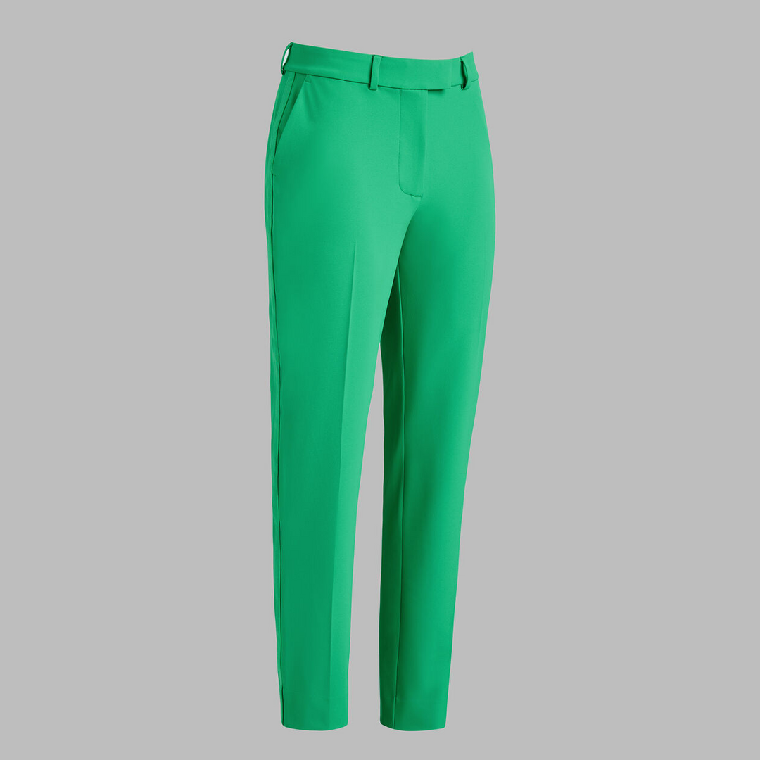 G/FORE WOMEN'S STRETCH PERFORMANCE TWILL STRAIGHT LEG TROUSER - CLOVER