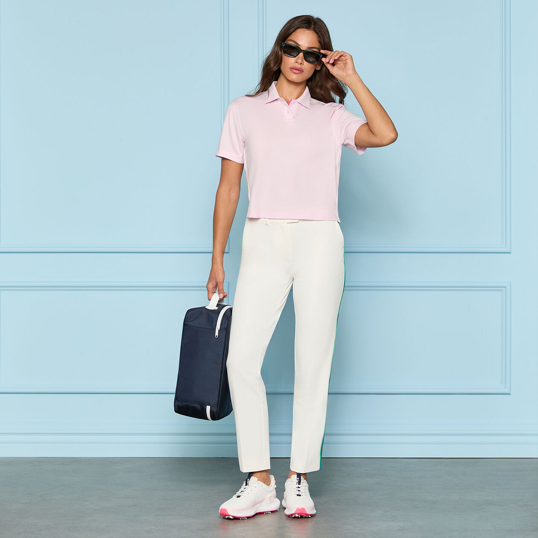 G/FORE WOMEN'S TUX SHADOW STRETCH STRAIGHT LEG TROUSER - CHALK WHITE