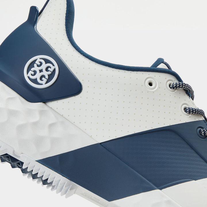 G/FORE WOMENS MG4+ PERFORATED T.P.U. CONTRAST STRIPE GOLF SHOE - SNOW