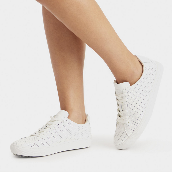 G/FORE WOMEN'S DURF PERFORATED LEATHER GOLF SHOE - SNOW