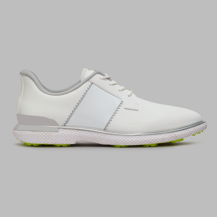 G/FORE WOMENS GALLIVAN2R SIDE STRIPE KILTIE GOLF SHOE - SNOW / ELECTRIC
