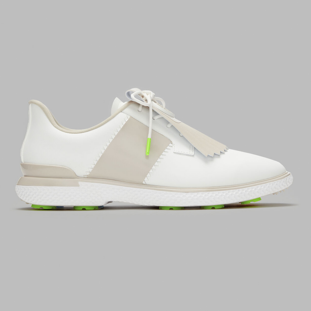G/FORE WOMENS GALLIVAN2R SIDE STRIPE KILTIE GOLF SHOE - SNOW STONE