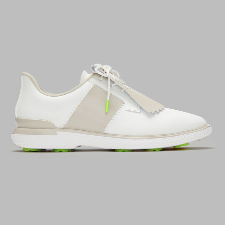 G/FORE WOMENS GALLIVAN2R SIDE STRIPE KILTIE GOLF SHOE - SNOW STONE