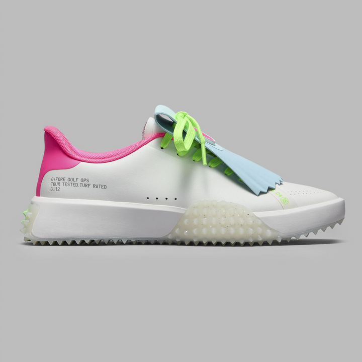 G/FORE WOMEN'S G.112 KILTIE GOLF SHOE - SNOW / MULTI