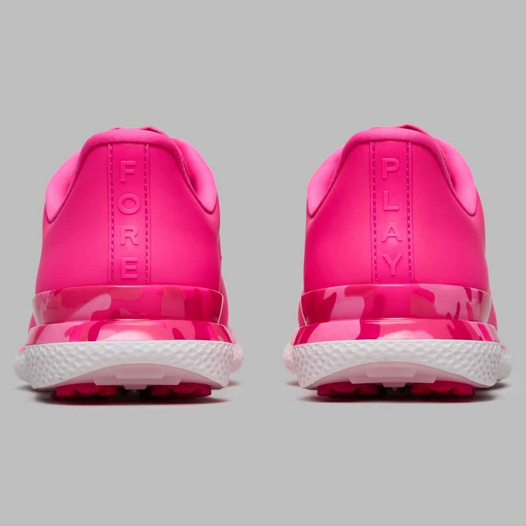 G/FORE WOMEN'S GALLIVAN2R CAMO WELT GOLF SHOE - KNOCKOUT PINK