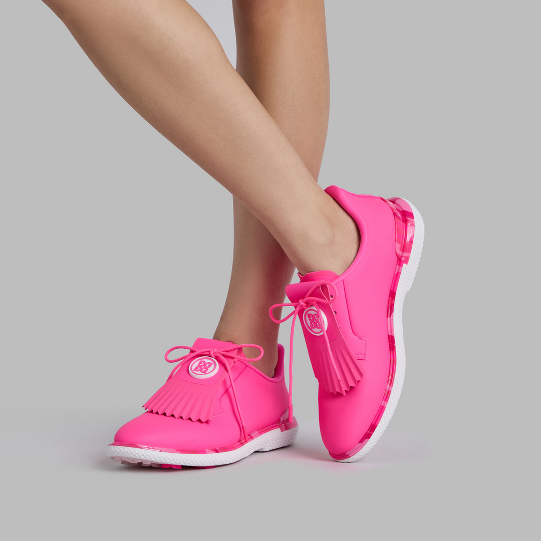 G/FORE WOMEN'S GALLIVAN2R CAMO WELT GOLF SHOE - KNOCKOUT PINK