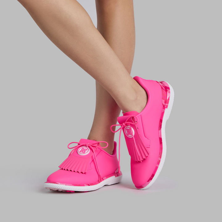 G/FORE WOMEN'S GALLIVAN2R CAMO WELT GOLF SHOE - KNOCKOUT PINK