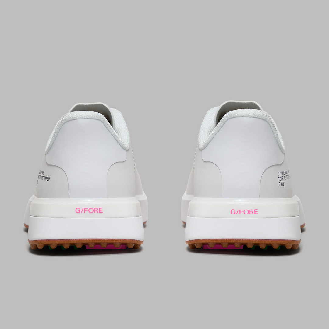 G/FORE WOMEN'S G.112 STRIPE KILTIE GOLF SHOE- SNOW MULTI