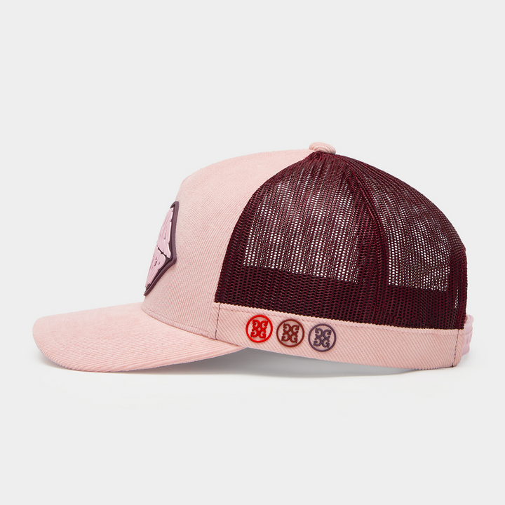 G/FORE WOMEN'S MOTHER GOLFER COTTON CORDUROY TRUCKER HAT - AMOUR