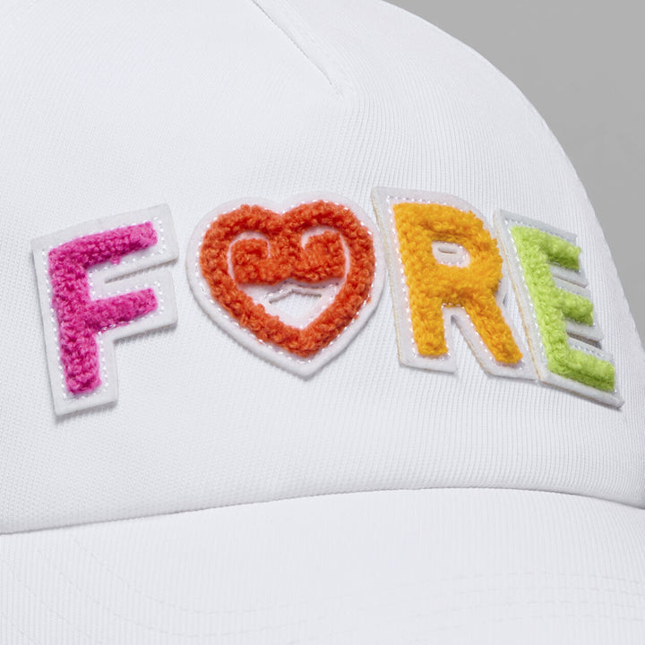 G/FORE WOMEN'S CHENILLE FORE RELAXED HAT - SNOW