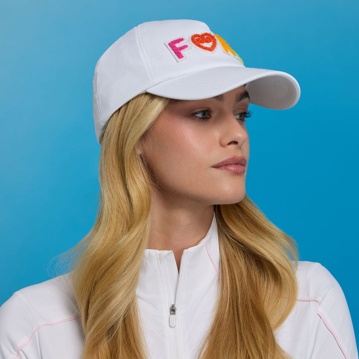 G/FORE WOMEN'S CHENILLE FORE RELAXED HAT - SNOW