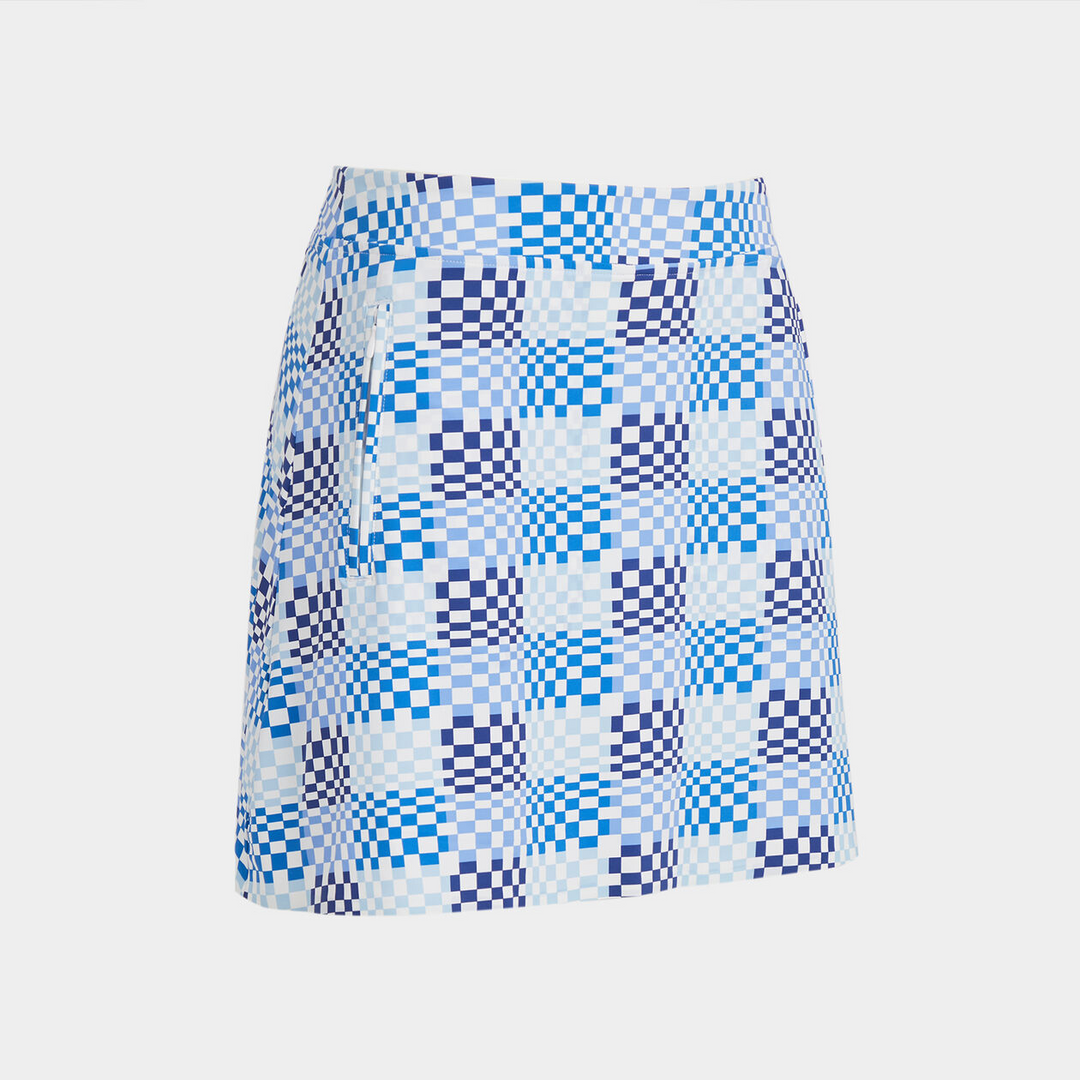 G/FORE WOMEN'S GRADIENT A-LINE 15" SKORT - SNOW